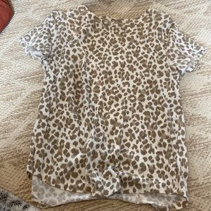 leapard print tshirt, no holes or stains, never worn